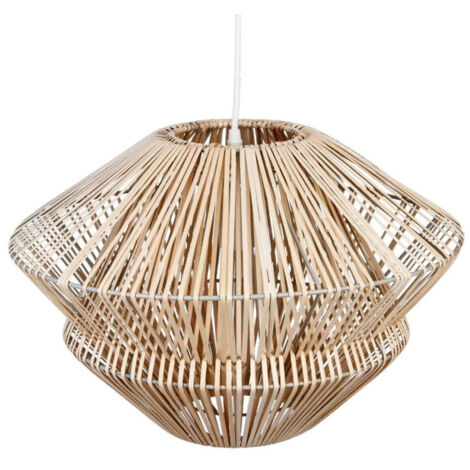 Lampe Suspension "Rotin" 45cm Beige