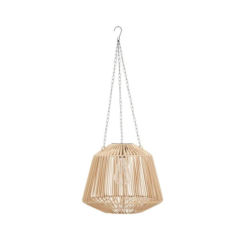 Lampe Suspension Solaire 'Jily' 28cm Beige