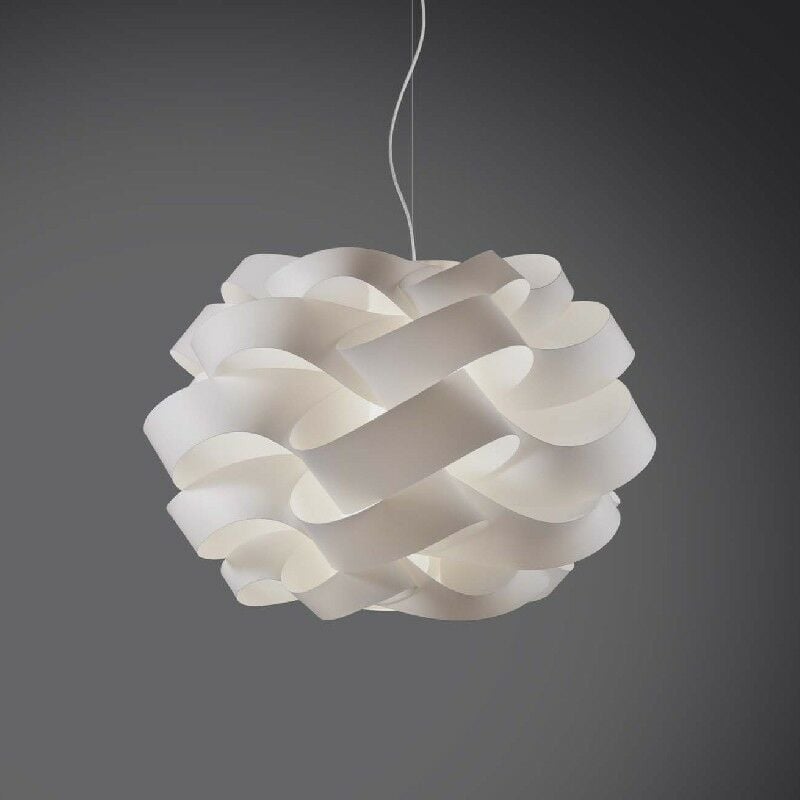 Linea Zero - Lampe à suspension une lumière cloud Blanc diamètre 28x h18 cm