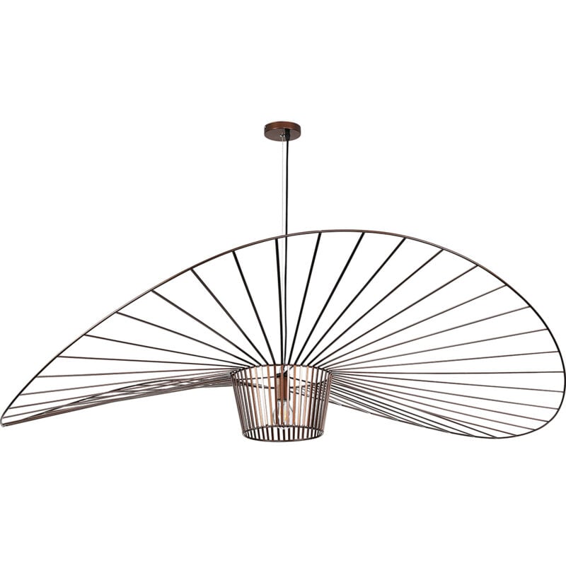 Lampe de Plafond - Lampe Suspendue Design Pamela - 140cm - Vertical Marron
