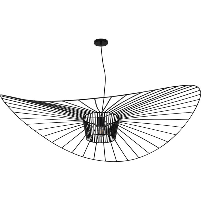 Privatefloor - Lampe de Plafond - Lampe Suspendue Design Pamela - 140cm - Vertical Noir