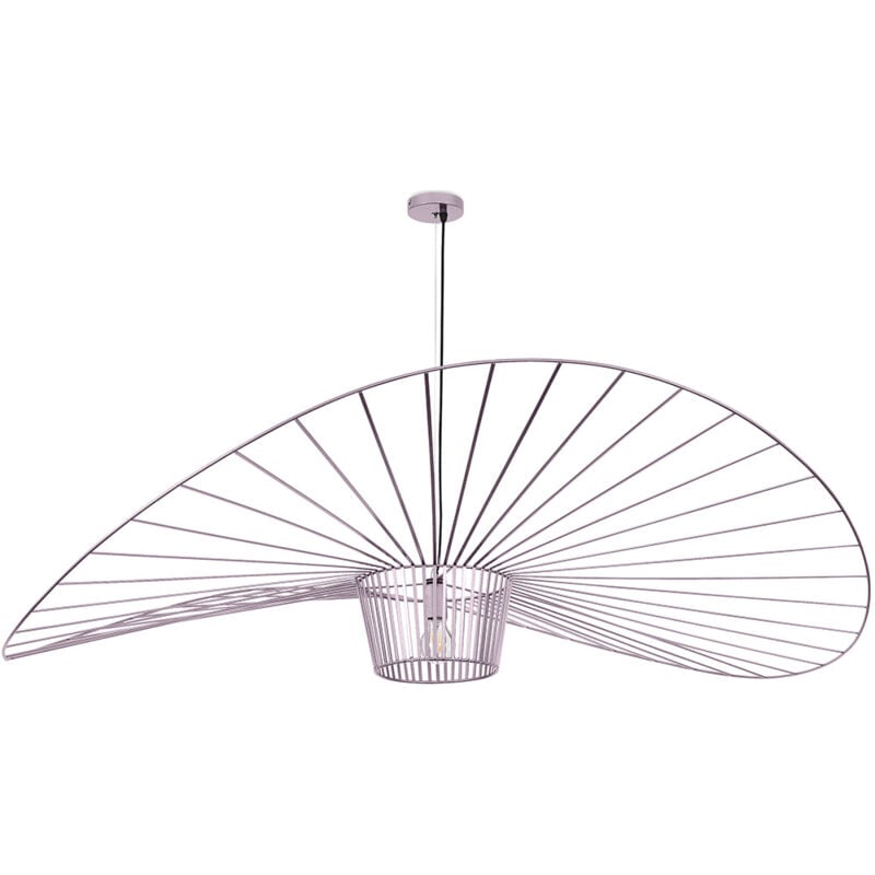 Privatefloor - Lampe de Plafond - Lampe Suspendue Design Pamela - 140cm - Vertical Rose Or