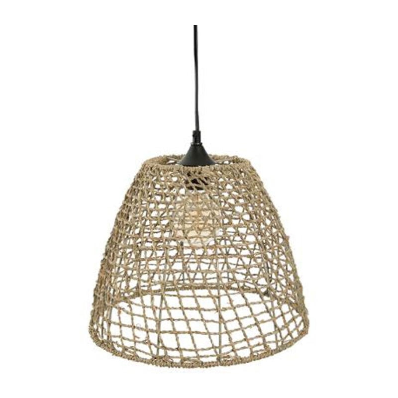 Atmosphera - Lampe Suspension Vintage 'Cône' 33cm Naturel
