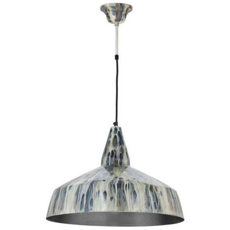 Lampe Suspension Vintage "Harlow" 49cm Crème