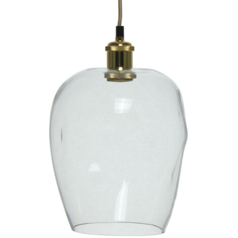 Lampe Suspension Vintage "Vicky" 34cm Transparent