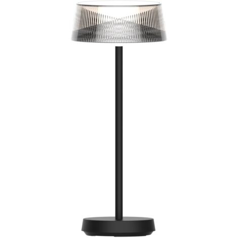 Lampe table extérieur noire LED 3,4W chaud USB-C IP44