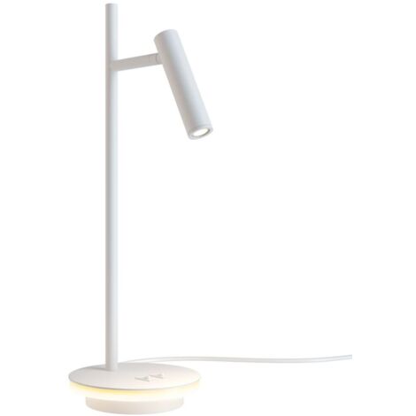 Lampe table moderne blanche Maytoni Estudo LED 9W 3000K