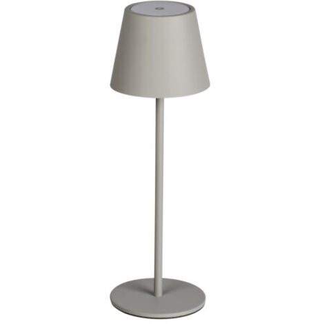 Lampe table sans fil USB-C IP54 gris dimmable Kanlux