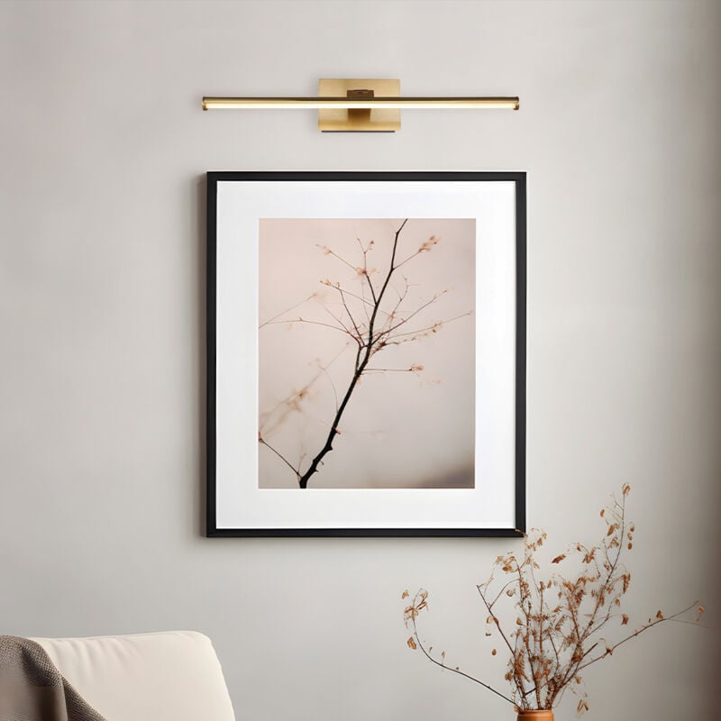 Lampe tableau applique lampe de salon lampe mobile batterie couleur laiton LED L 40 cm