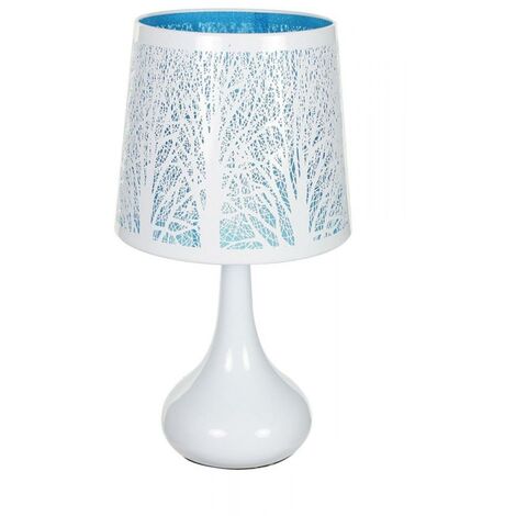 Lampe tactile arbre Bleu