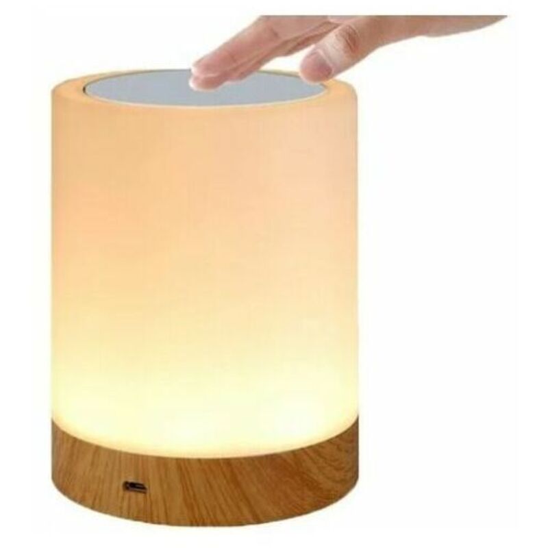 Lablanc - Lampe Tactile Led Pour Chambre à Coucher, Salon, Bureau - Lampe De Chevet Avec Capteur Rvb Changeant De Couleur - Port De Charge Usb