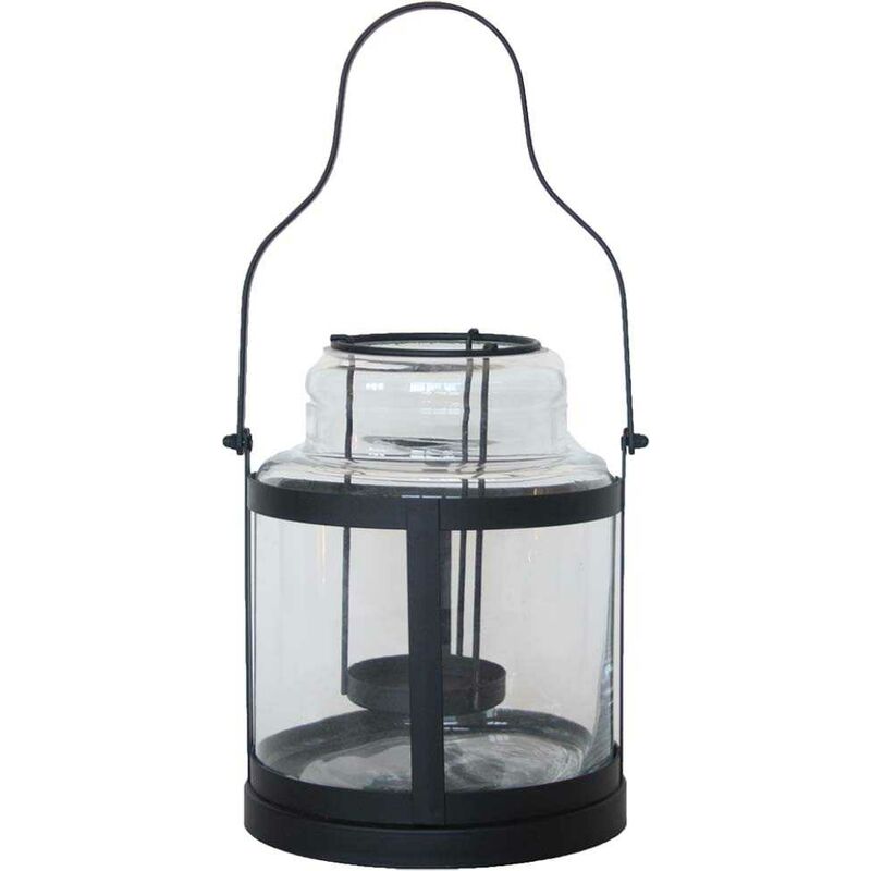 Esschert Design - Lanterne tempête en métal et verre 21.8 x 21 x 21.9 cm