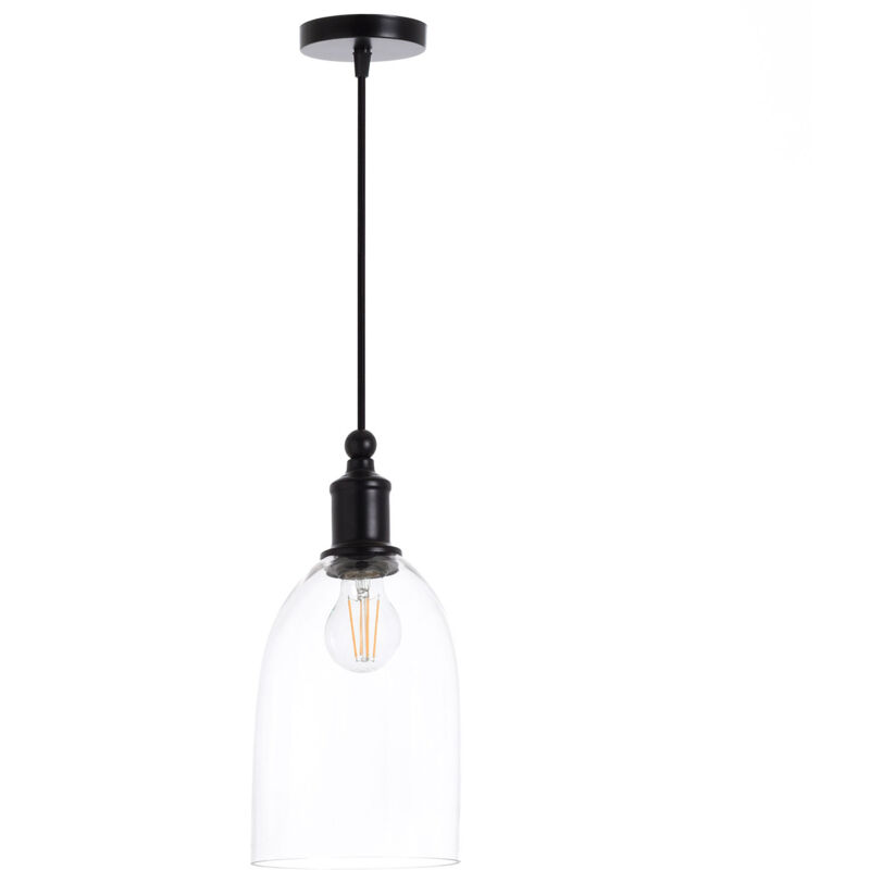 Orion91 - Plafonnier Elk en cristal transparent 16x16x33cm 7hSevenOn Deco