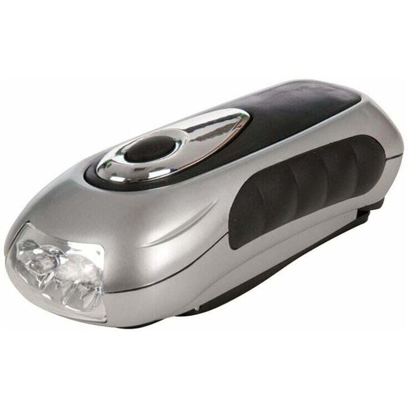 Lampe torche à manivelle sans pile , écologique et rechargeable, idéale pour le camping, la randonnée et les activités de plein air
