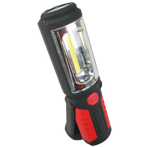 Lampe torche à piles 5 Leds 20 lm + 36 Leds 3W 80 à 100 lm - 2 modes d'éclairage-