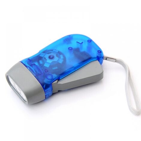 Lampe Torche Dynamo à Agitation - écologique, LED, Sans Pile, Neuve