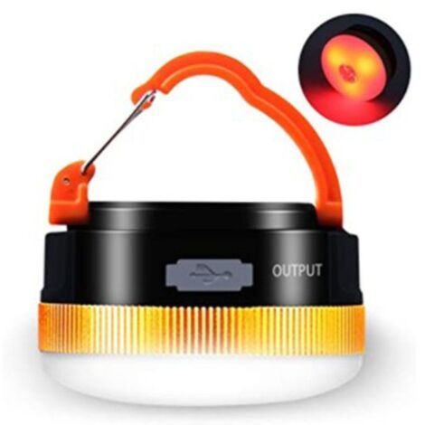 Lampe torche de camping LED portable, rechargeable par USB, mini batterie externe. - AquaForge