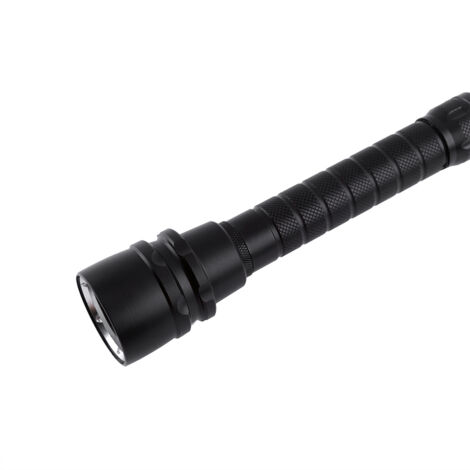 Lampe torche de plongée sous-marine 2000 lumens, étanche à 100 m, avec 3 LED et dragonne.