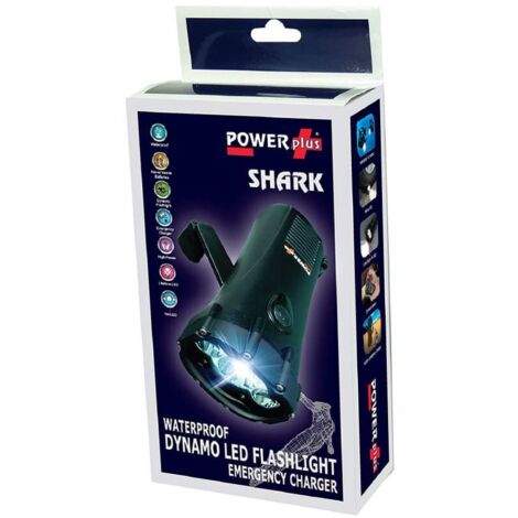 Lampe torche dynamo étanche 1W LED – Chargeur GSM – Éclairage jusqu'à 8h – Étanchéité jusqu'à 10m – Mécanisme non bruyant – Eqwergy