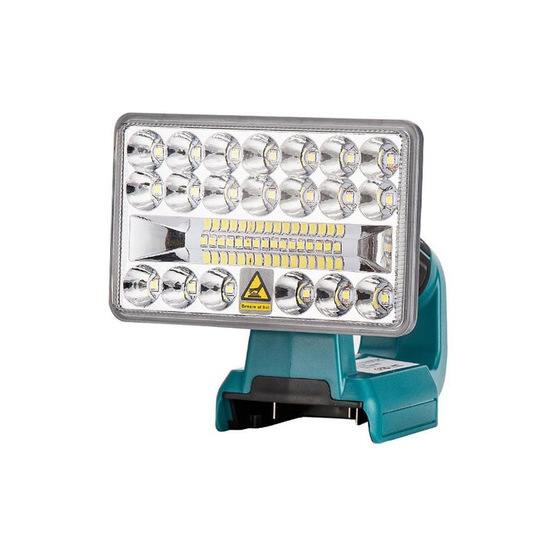 Gisam - Lampe torche Extérieur avec usb Pour Makita Batterie - 5 pouces Horizontaux