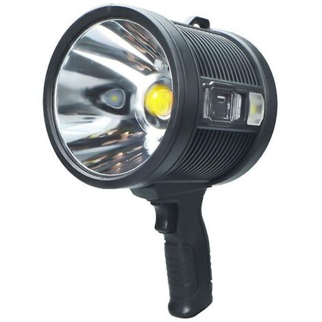 Lampe torche LED 200 000 lumens, faisceau ultra-lumineux, rechargeable, pratique