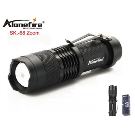 Lampe torche LED 3W XP-E Q5 300 lumens + Zoom - AquaForge