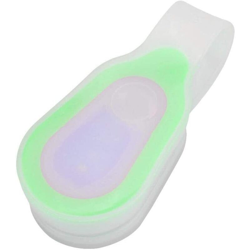 Lampe torche LED à clip sur les mains libres, gel en silicone, Night Cycling Running Backpack Alerte de sécurité LED Flash Light