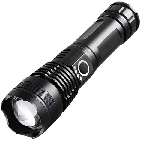 Lampe torche LED haute puissance, projecteur, signal SOS à faisceau puissant, étanche IPX5