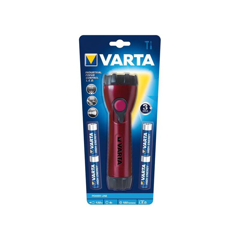 Varta - Lampe Torche led Industrial Focus Control - 4 aa High Energy Incluses 17640101421 -