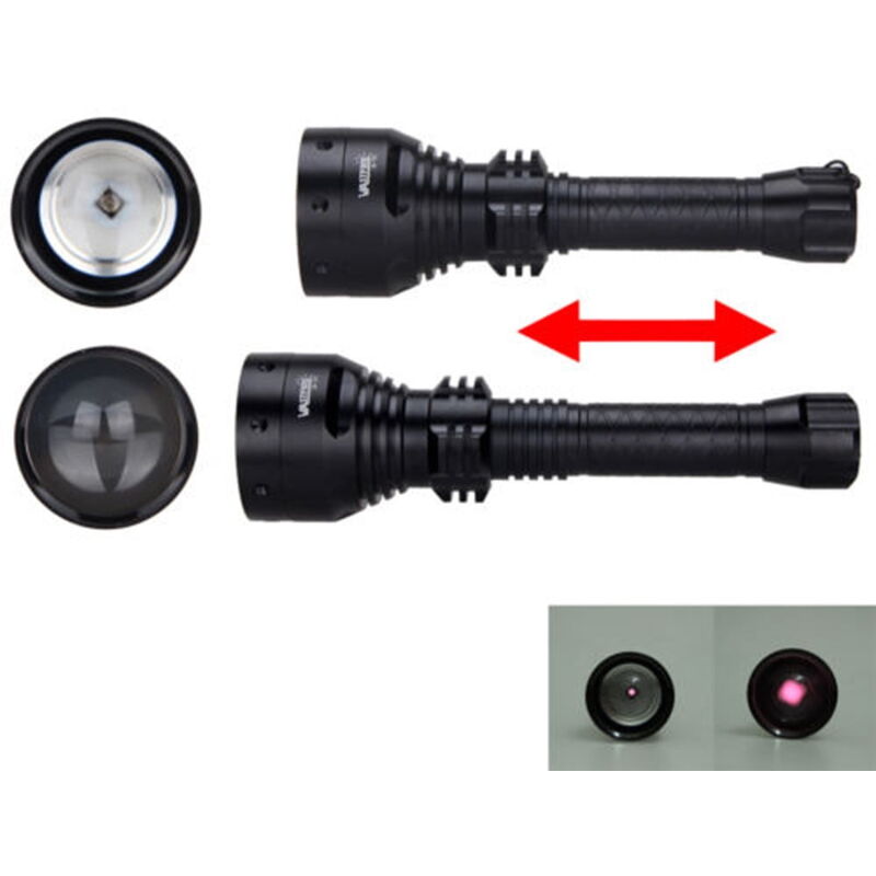 Feiyue - Lampe torche led infrarouge nocturne 10 w 18650, portée T50, ir 850 nm, longue portée pour la chasse