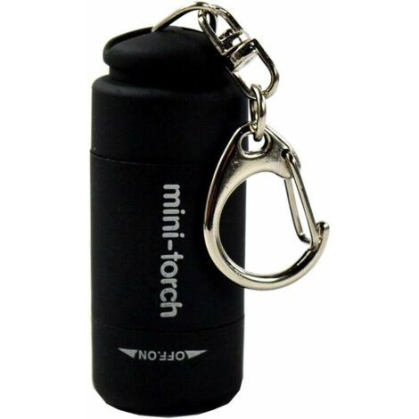 Lampe torche LED miniature, portable et étanche, rechargeable par USB, ultra-lumineuse, avec porte-clés. Éclairage d'urgence sous l'eau. - AquaForge