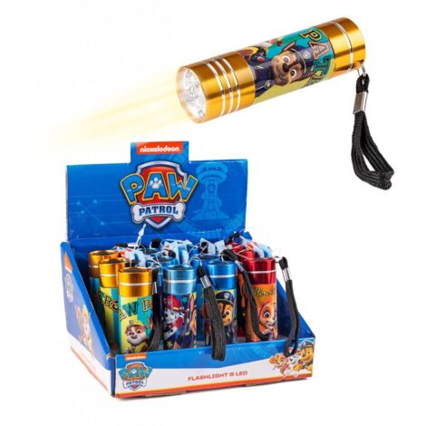 Lampe torche LED Nickelodeon Pat' Patrouille 32112 9 cm en aluminium - À CHOISIR - AquaForge