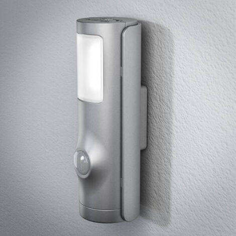 Lampe torche LED Osram Nightlux à piles, pour usage intérieur, détecteur de mouvement, capteur jour-nuit, blanc froid, 36,0 mm x 42,0 mm x 108,0 mm