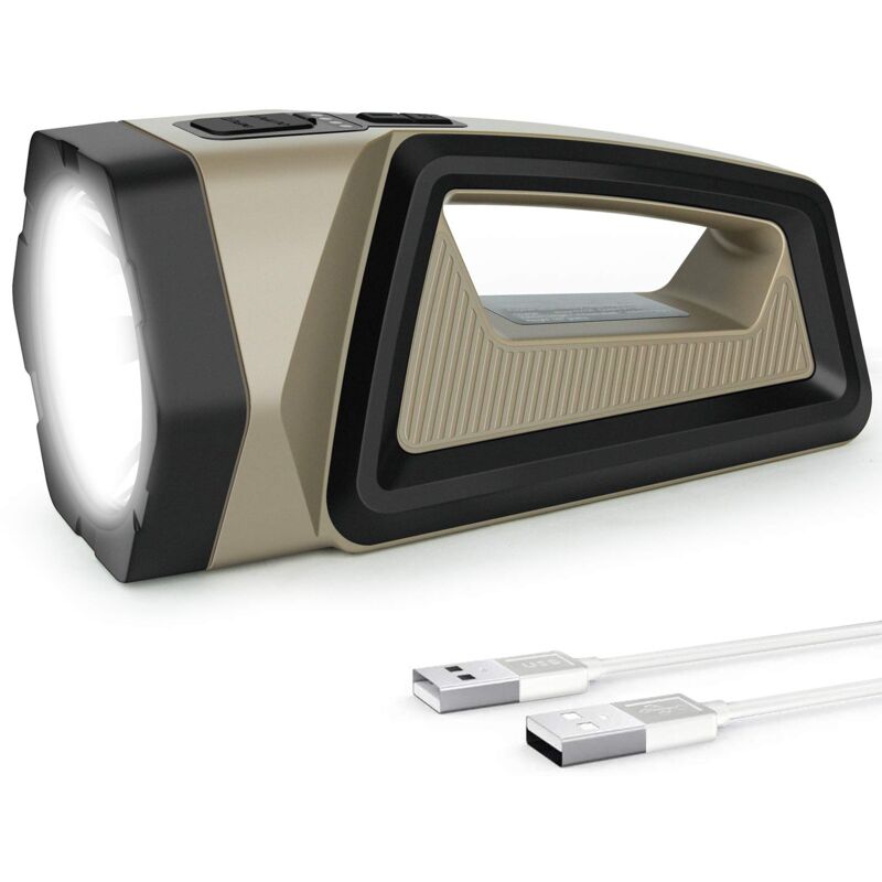 Lampe Torche led Rechargeable 2500LM - Lanterne Étanche 7200mAh avec 7 Modes pour Pêche, Chasse, Randonnée