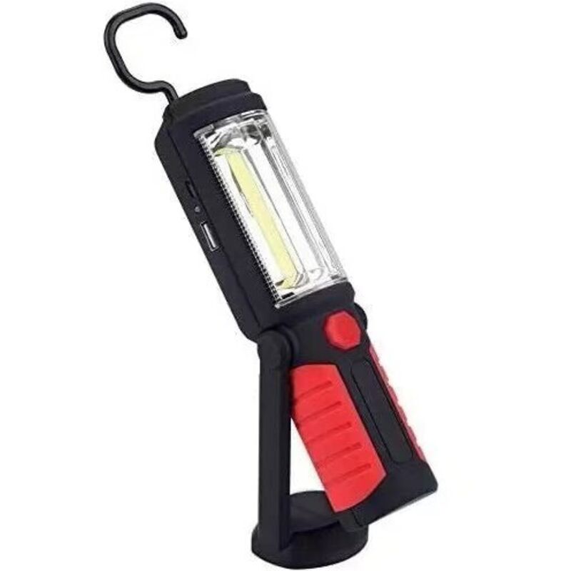 Soekavia - Lampe de poche led mains libres [nouvelle version 2018] Lampe de travail led cob 3W 2 en 1 Camping/Randonnée/Voiture/Garage/Atelier Torche
