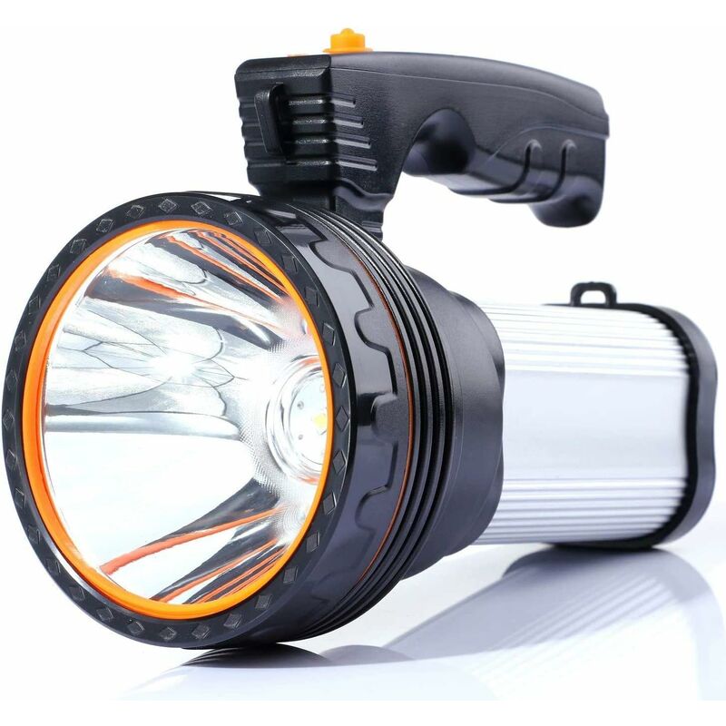 Yoyo - Lampe Torche led Rechargeable Portable Étanche - Projecteur de Camping (Argent)