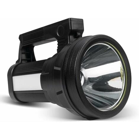 Lampe Torche LED Ultra Puissante, 20000mAH/ 15000 Lumens/ 6 Modes/ étanche IPX4, Lampe Torche LED Rechargeable pour Randonnée Camping - Ceinture et Chargeur Fournis