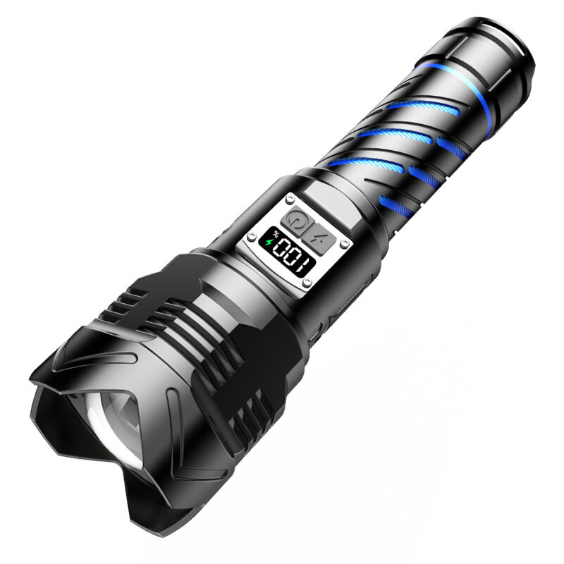 Lampe Torche LED Ultra Puissante, 500000 Lumens Lampe de Poche Rechargeable, Lampe Torche Puissante Torches 5000mAh IP65 Étanche pour Camping Urgence