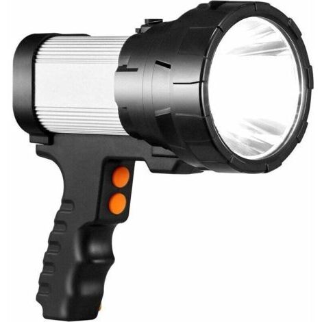 Lampe Torche LED Ultra Puissante Lampe de Poche Étanche IPX4 15000 Lumen 10000mAH Super Lumineux Lampe 6 Modes Longue Portée Lampe Haute Puissance Urgence Lanterne pour Camping Randonnée Chasse