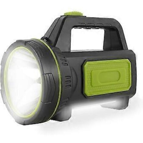 Lampe torche LED ultra-puissante rechargeable par USB, 13 500 lumens, batterie 6 000 mAh avec éclairage latéral, étanche, idéale pour les situations d'urgence, la chasse et la randonnée.
