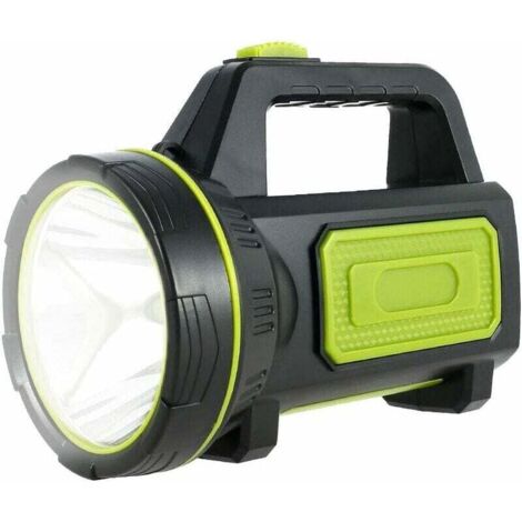 Lampe Torche Led Ultra Puissante Rechargeable USB 135000 Lumens 6000 mah avec Lumière Latérale Lampe de Poche Etanche Haute Puissance pour Urgence Randonnée Camping Chas