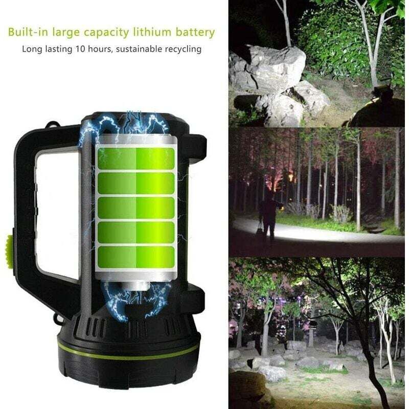 Lampe Torche Led Ultra Puissante Rechargeable usb 135000 Lumens 6000 mah avec Lumière Latérale Lampe de Poche Etanche Haute Puissance pour Urgence