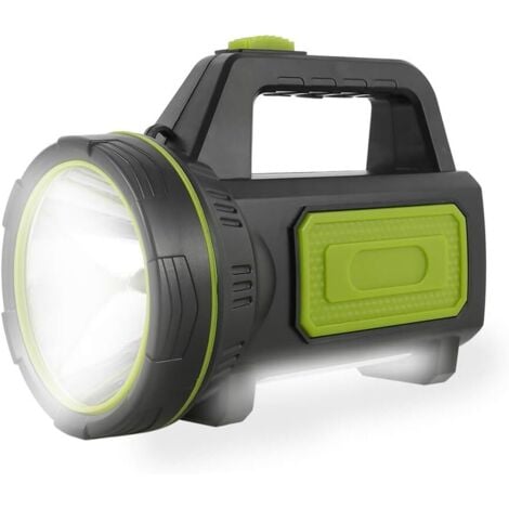 AIDUCHO Lampe Torche Led Ultra Puissante Rechargeable USB 135000 Lumens 6000 mah avec Lumière Latérale Lampe de Poche Etanche Haute Puissance pour Urgence Randonnée Camping Chasse