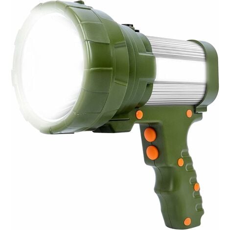 Sonew Lampe de poche longue portée Lampe torche électrique longue portée en  alliage d'aluminium 2 000 lm pour la plongée