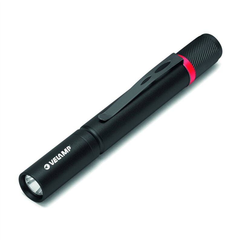 Lampe torche LED VELAMP type stylo, 1W, 100 lumens, batterie rechargeable.