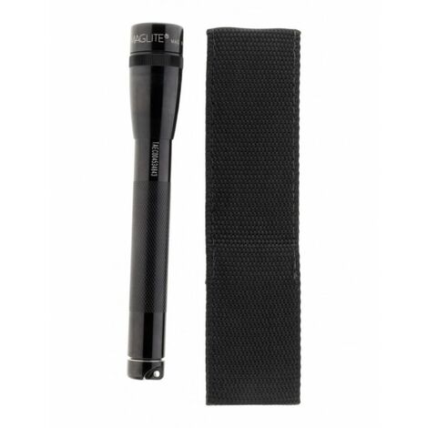 Lampe de poche compacte Mini Maglite LED SP22 2 piles AA 16 cm - Noir
