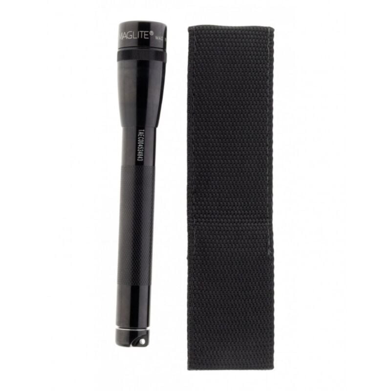 Maglite-lampe torche de poche mini maglite a led noire - 16.8 cm + coffret + piles LR6/AA - 4 modes eclairage