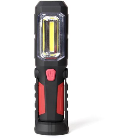 Lampe torche multifonction rechargeable - Lampe de travail de réparation rechargeable COB 3W avec trépied