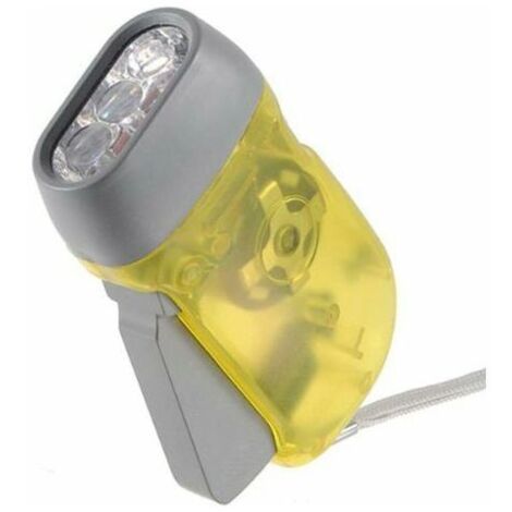 Lampe torche NBBTFZ à 3 LED, dynamo, manivelle, portable, idéale pour le camping et les voyages : robuste, pratique et performante  - AquaForge