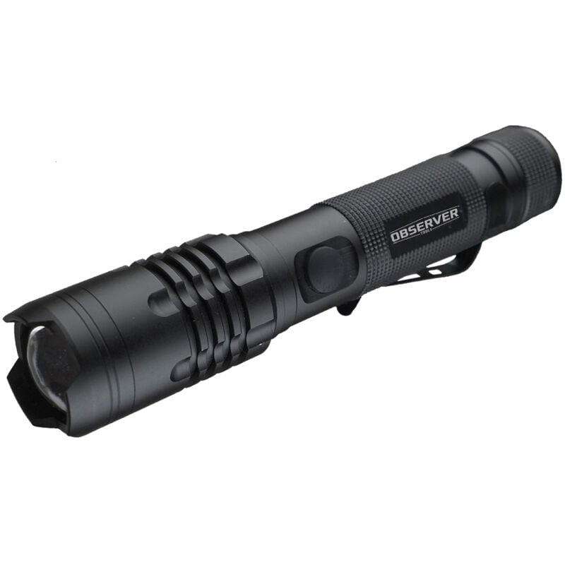 Observer Tools - Lampe torche led Rechargeable, Noir, 1200 lm, IP65 ( Prix pour 1 )